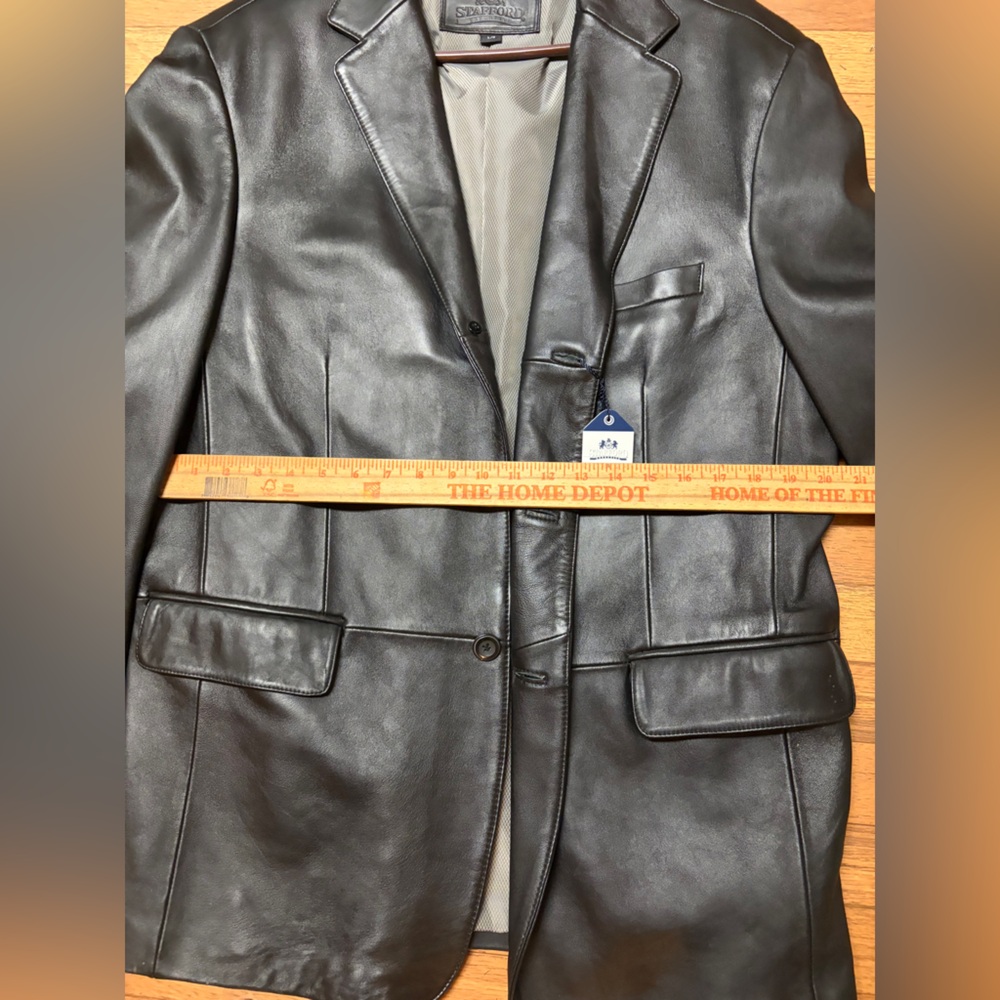 Stafford Black Leather Jacket - Picture 4 of 10